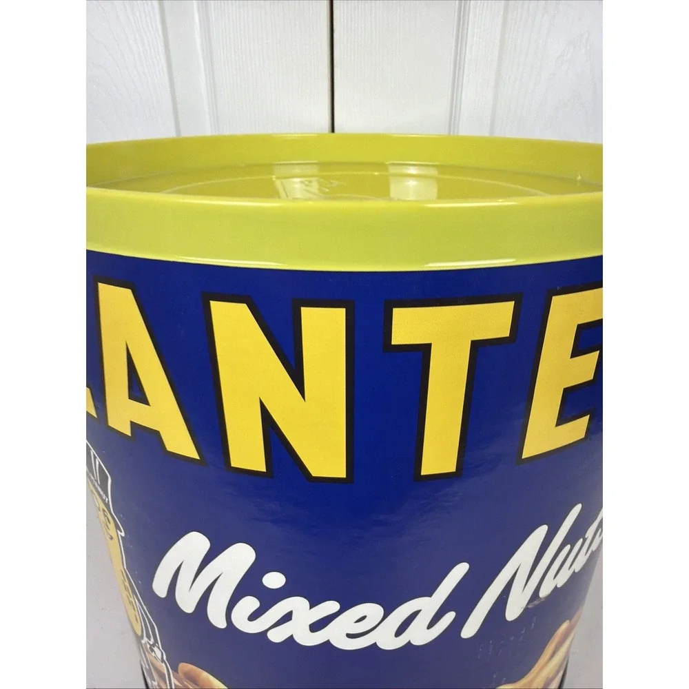 Planters Mr. Peanut Store Display Cocktail Peanuts Cardboard Can VTG 15